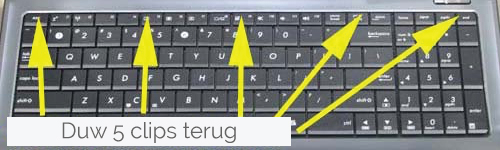slang archief Tol Asus A52 G51 K52 Toetsenbord-Keyboard vervangen